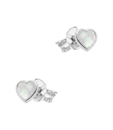 Heart Shaped Silver Stud Earring STS-6738